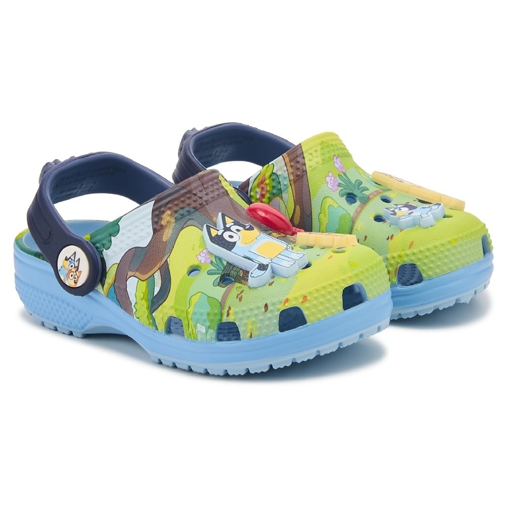 Kids Disney Bluey Classic Clog Toddler - Green and Blue